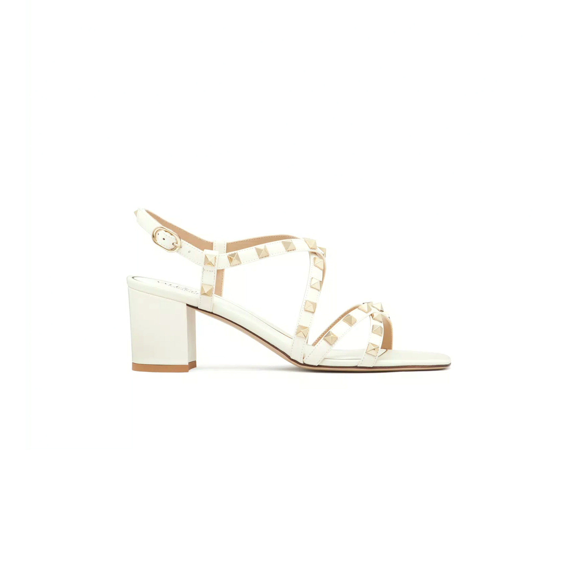 VALENTINO ROCKSTUD CALFSKIN SANDAL WITH STRAPS 60MM 5W2S0HR7VOD_I16